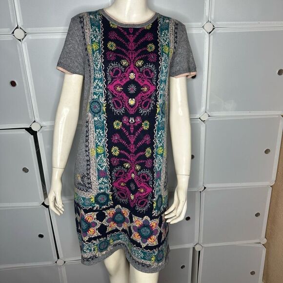 Anthropologie Akemi + Kim Kaleidoscope Sweater Dress Size Small - Picture 2 of 11